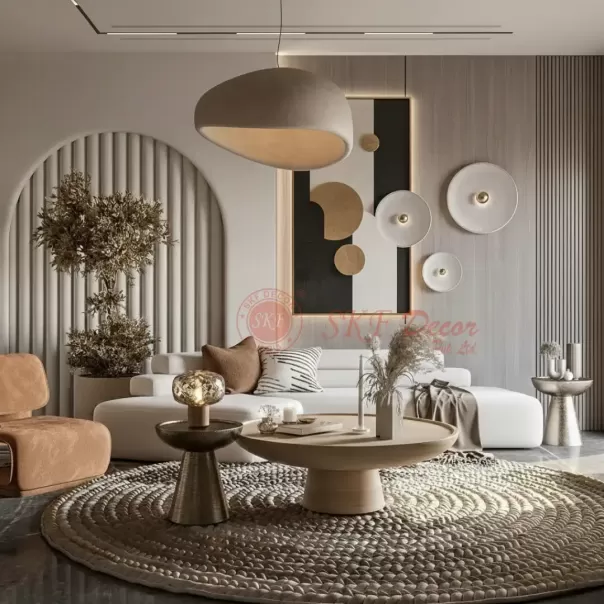 Customized Living Room Interior Design For Residential Spaces in Delhi
