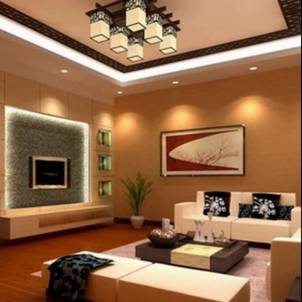 Elegant Wooden Interior Design For Living Rooms in Chhattisgarh