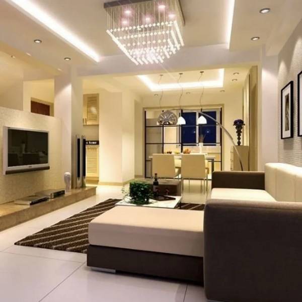 High End Living Room Interior Design Concepts Services in India