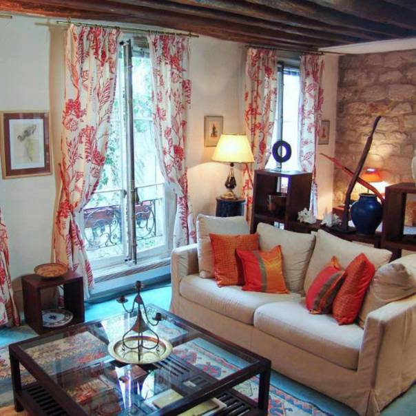 Modern Apartment Interior Design with Natural Stone Walls in India