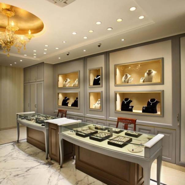Modern Interior Design for Small Jewellery Shops in India
