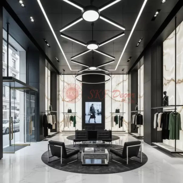 Modern Showroom Interior Design For Retail Display Spaces in India