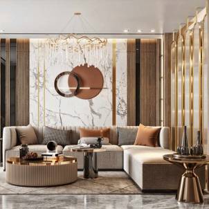 Stylish Small Living Room Interior Design in Chhattisgarh